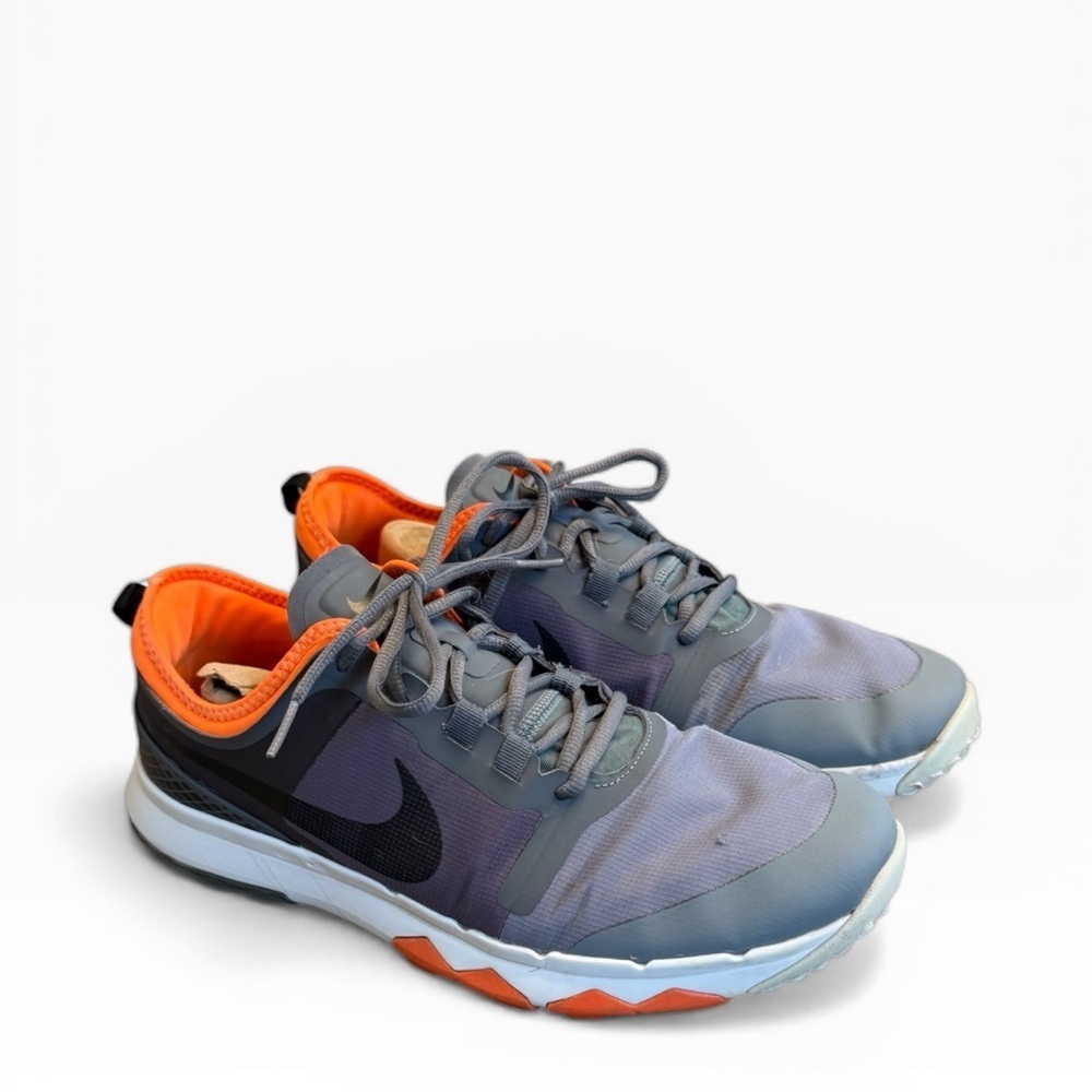 Nike Dual-Tone Gray and Vibrant Orange Golf ⛳️ Shoes - Picture 7 of 15